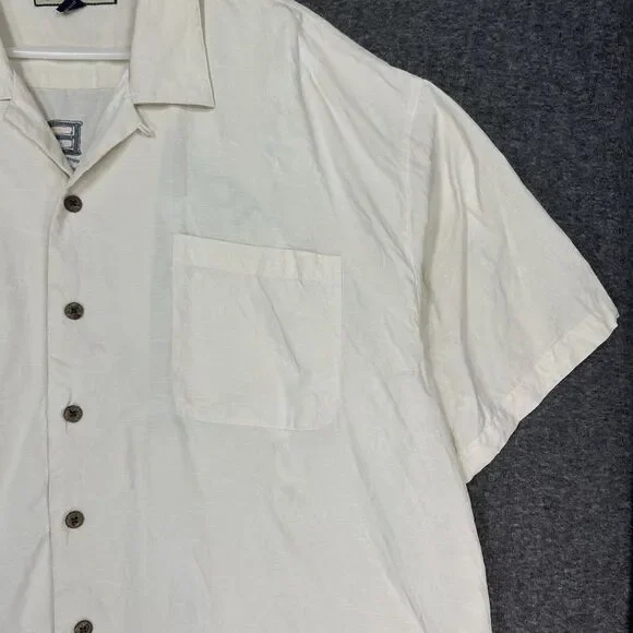 Tommy Bahama Camp Shirt‎ Paradise Pinup 100% Silk Mens 2XL Bowl Me Over